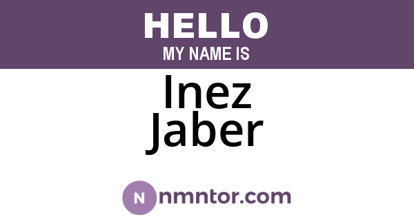 Inez Jaber