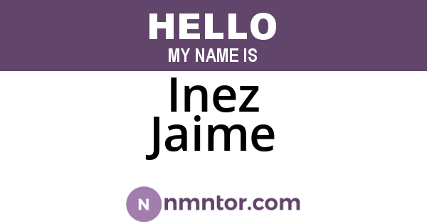 Inez Jaime