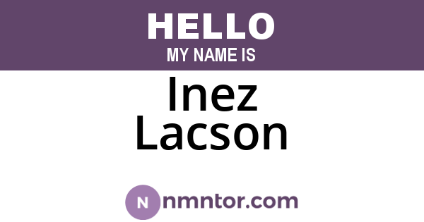 Inez Lacson