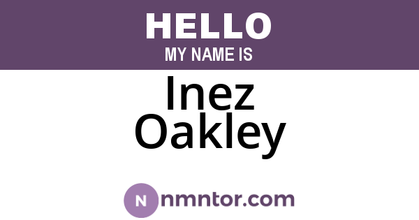 Inez Oakley