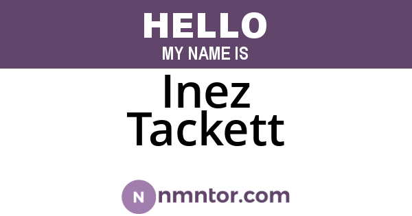 Inez Tackett