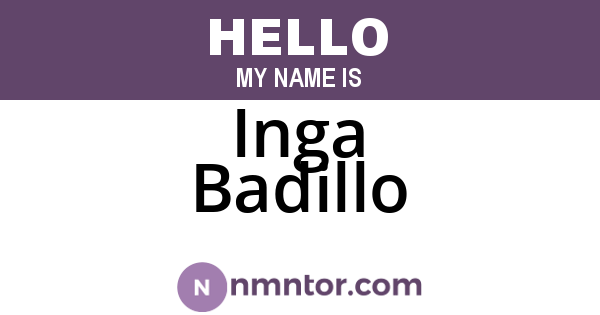 Inga Badillo