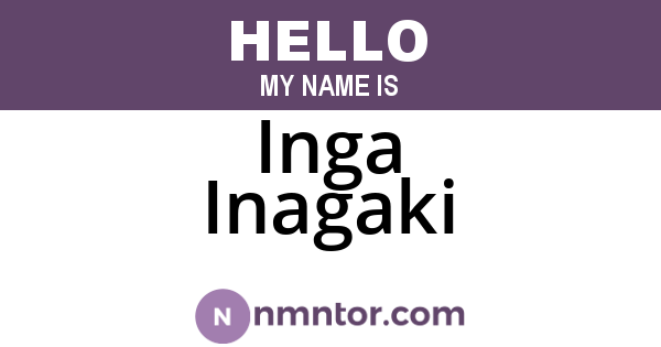 Inga Inagaki