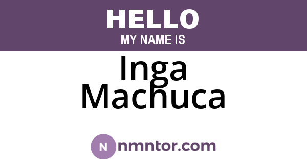 Inga Machuca