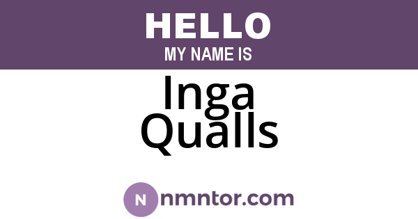 Inga Qualls