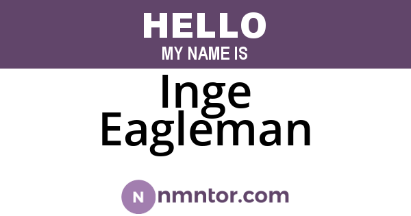 Inge Eagleman