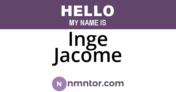 Inge Jacome