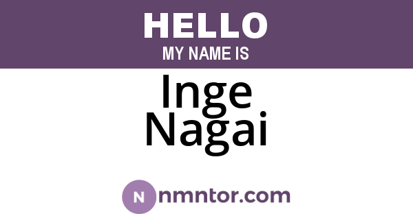Inge Nagai