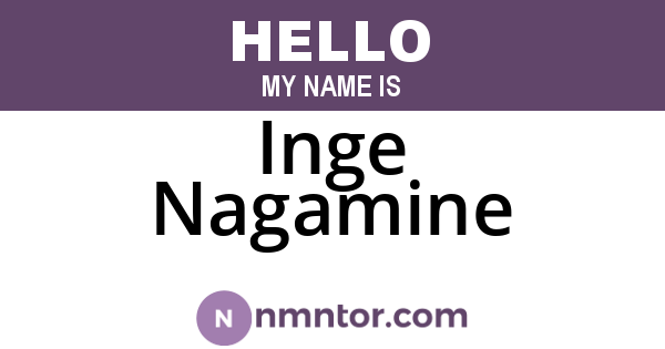 Inge Nagamine