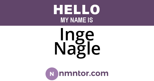 Inge Nagle