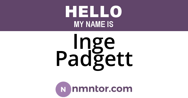 Inge Padgett