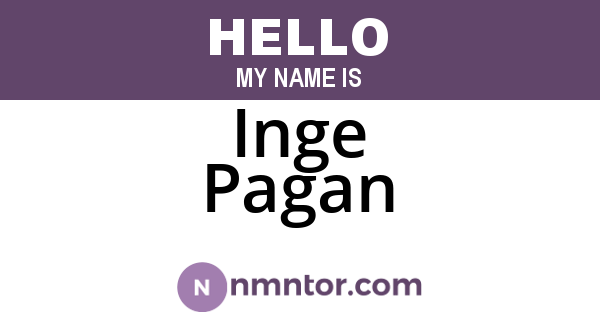 Inge Pagan