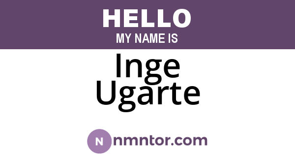 Inge Ugarte