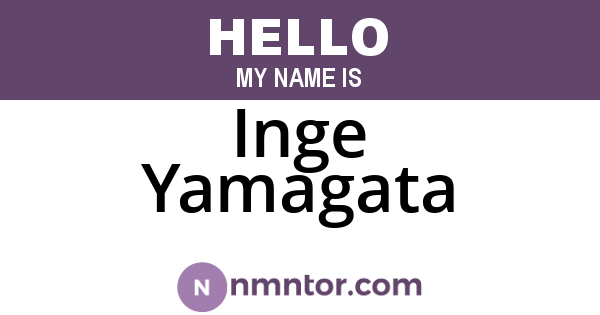 Inge Yamagata