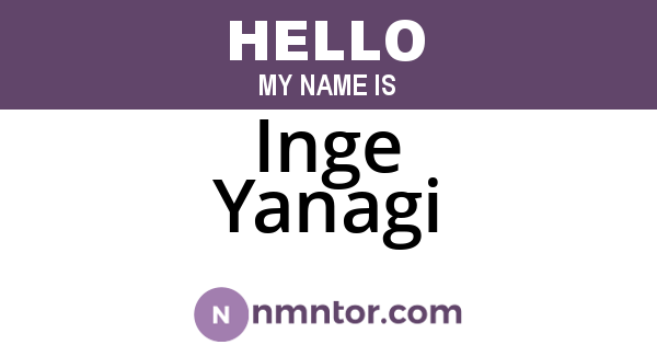 Inge Yanagi
