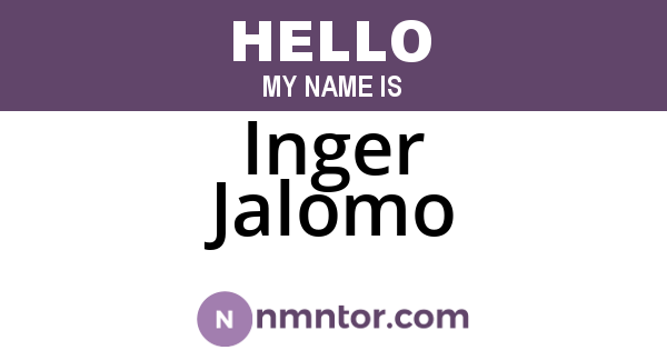 Inger Jalomo