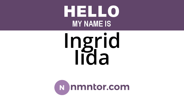 Ingrid Iida