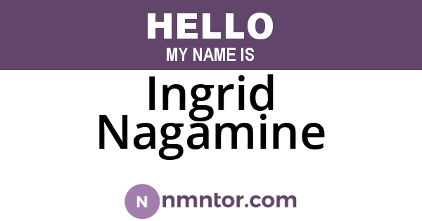 Ingrid Nagamine