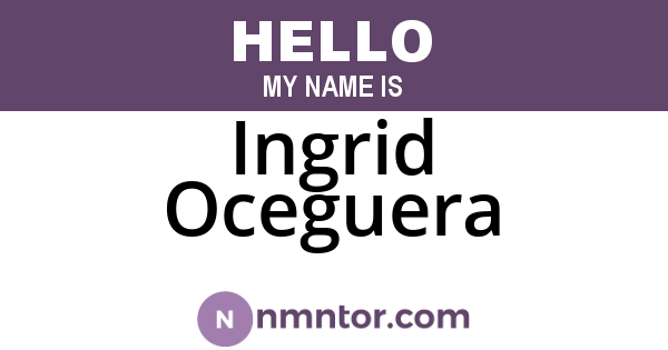 Ingrid Oceguera