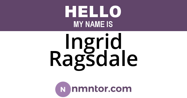 Ingrid Ragsdale