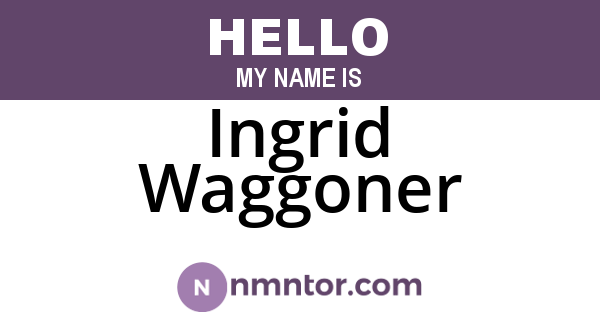 Ingrid Waggoner