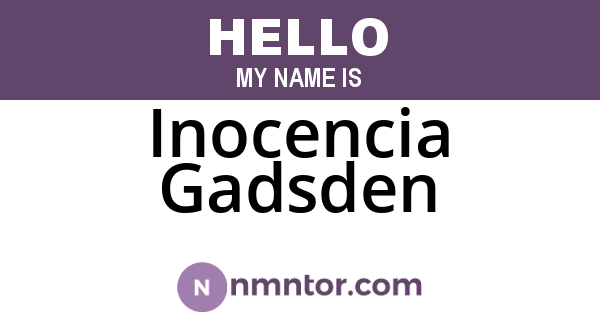 Inocencia Gadsden
