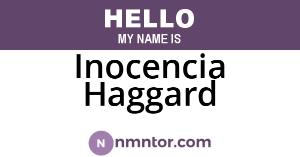 Inocencia Haggard