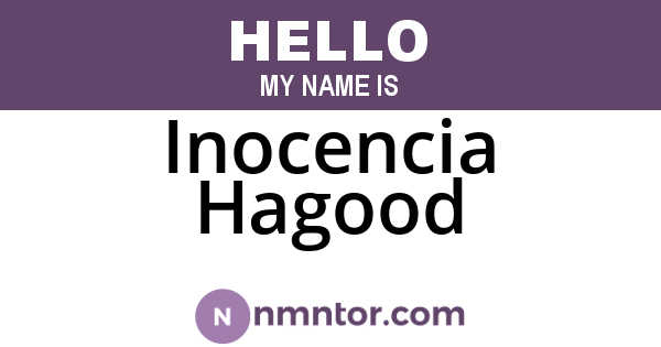 Inocencia Hagood