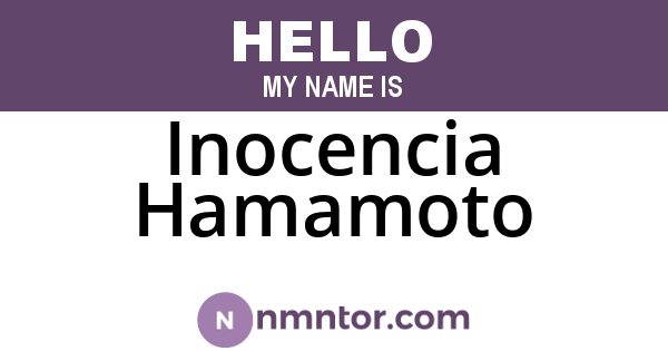Inocencia Hamamoto