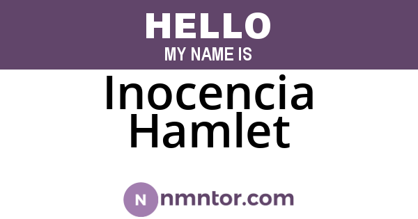 Inocencia Hamlet