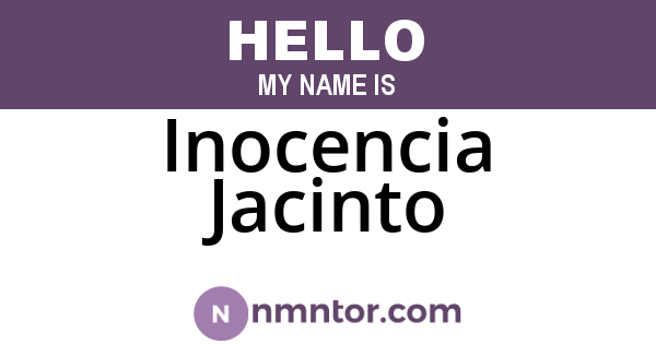 Inocencia Jacinto