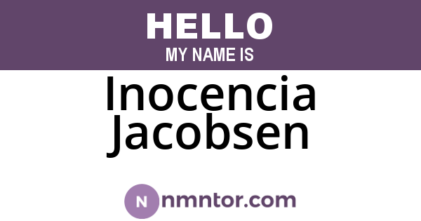 Inocencia Jacobsen