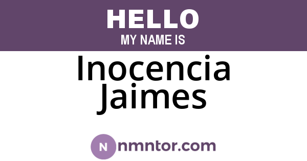 Inocencia Jaimes