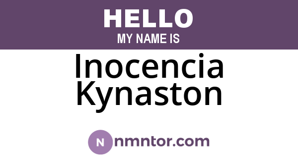 Inocencia Kynaston