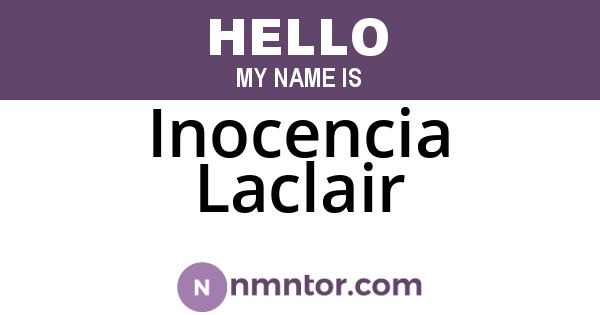Inocencia Laclair