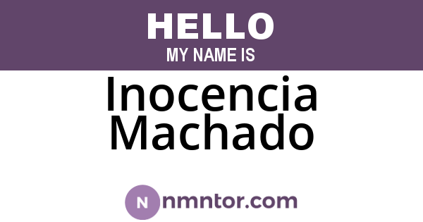 Inocencia Machado