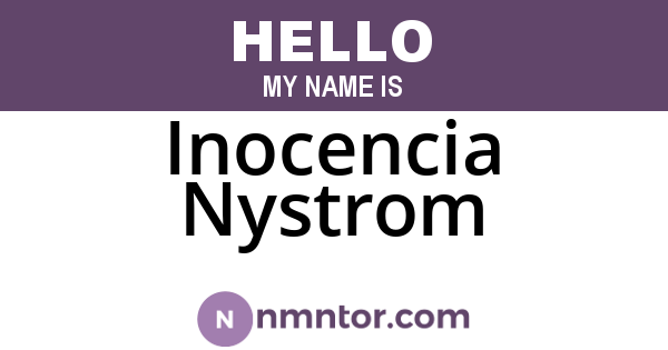 Inocencia Nystrom