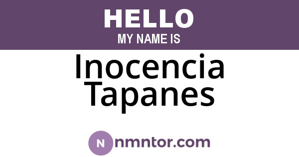 Inocencia Tapanes