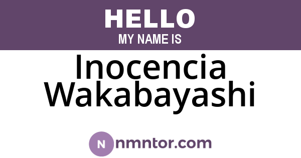 Inocencia Wakabayashi