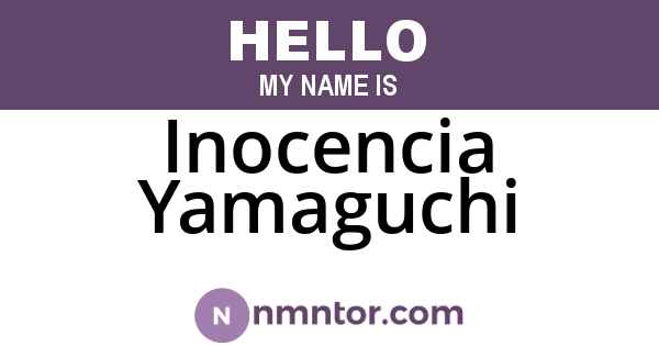 Inocencia Yamaguchi