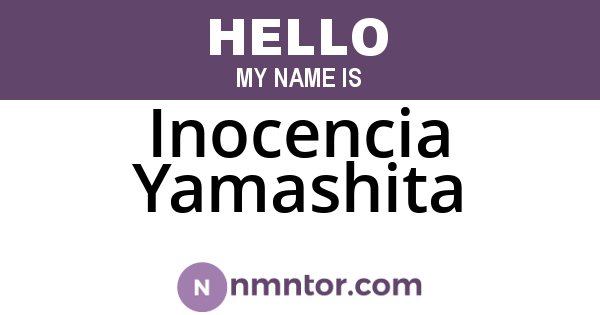 Inocencia Yamashita