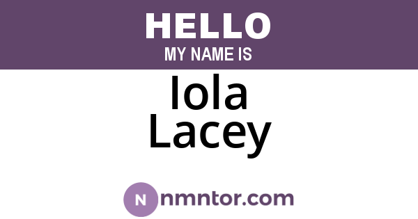 Iola Lacey