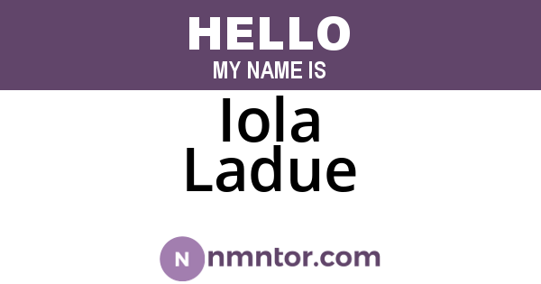 Iola Ladue
