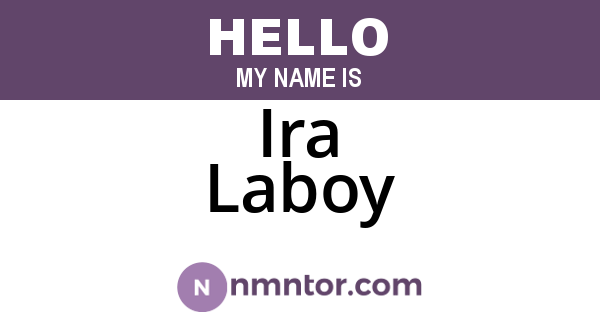 Ira Laboy