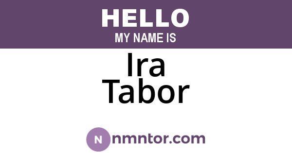 Ira Tabor