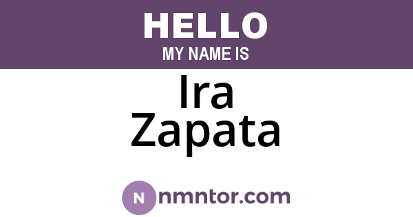 Ira Zapata