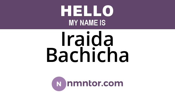 Iraida Bachicha