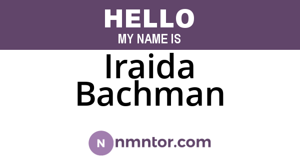 Iraida Bachman