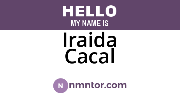 Iraida Cacal