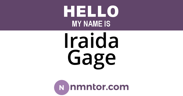 Iraida Gage